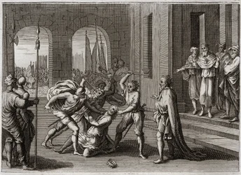 Bible de Royaumont, Ancien Testament : Agag sauvé. Saül sauva, contre l