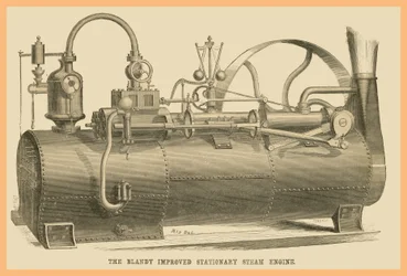 Machine à vapeur stationnaire améliorée Blandy