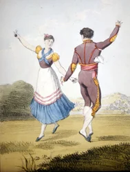 Boléro. Gravure du début du 19ème siècle