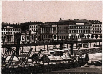 Budapest, Hongrie : vue du quai du Danube
