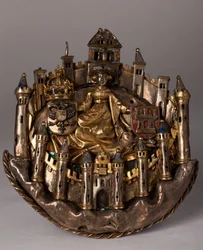Bouton de manteau appelé (Quignon des demoiseaux), orfèvrerie