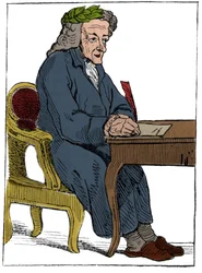Carte à jouer de la République française (1793), proclamée à la Convention nationale le 21/09/1792, après la chute des royaumes : le personnage du philosophe sous les traits de l