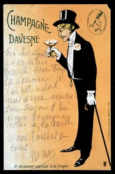 Champagne Davesne, début du 20e siècle