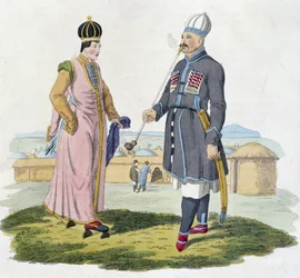 Homme et femme Cherkess (Caucase)