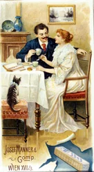 Publicité pour le chocolat « Josef Manner & Gomp, Vienne »