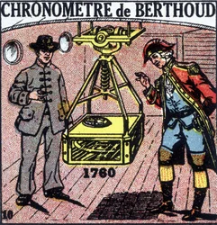 Chronomètre par Ferdinand Berthoud (1727-1807), horloger suisse