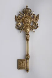 Clé de Chambellan, Mexique. Période du Roi Maximilien Ier (1832-1867).