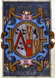 Blason, "La mort de Rodomont et sa descente aux enfers"