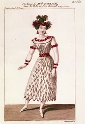 Costume de la danseuse Maria Taglioni (1804-1884) dans le ballet "La Belle au bois dormant" de Piotr Ilitch Tchaïkovski