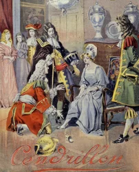 Couverture de « Cendrillon », conte de Perrault (essai de chaussures)