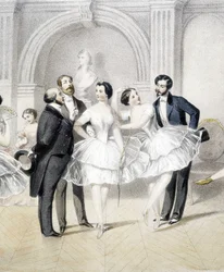 Danseurs entourés d