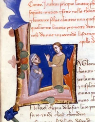 Dante accueilli par Béatrice à l
