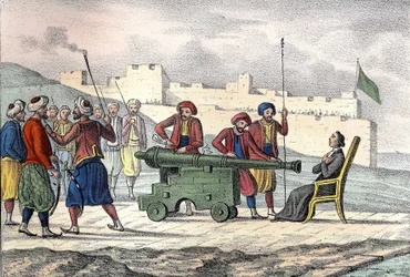 Mort à Alger en 1683 du Père LE VACHER (Jean Levacher), missionnaire français lors du bombardement d
