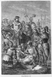 Mort de Manfred, roi de Sicile - 1266 - Manfred tué au combat - Bataille de Bénévent (26 février 1266) : la mort de Manfred Ier (de Hohenstaufen)