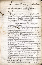 Délibération du Conseil de Préfecture de Guéret (Creuse) du 23 avril 1823