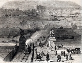 Démolition du Trocadéro à Paris en 1866