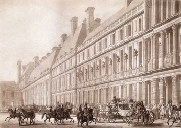 Départ du Napoleon du Louvre pour son couronnement.
