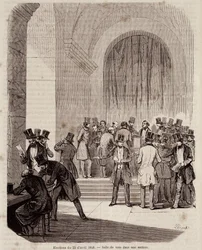 Élections du 23 avril 1848 : salle de vote dans une section - dans « Histoire populaire contemporaine »