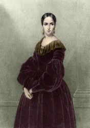 Élisabeth Rachel Félix, connue sous le nom de Mademoiselle Rachel (1821-1858), tragédienne française.
