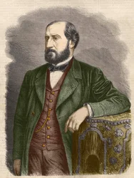 Émile Augier, dramaturge français (1820 - 1889).