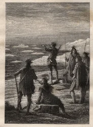 Exploration du Grand Nord canadien (1769-1772) par Samuel Hearne (1745-1792) : Hearne remonte le cours de la rivière Coppermine et arrive à son embouchure sur l