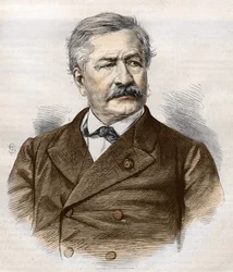 Ferdinand de Lesseps (1805 - 1894), gravure, collection Bianchetti