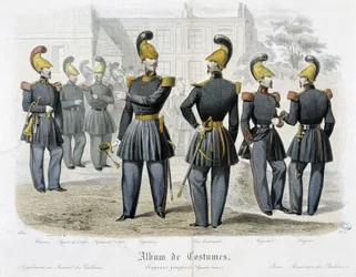 Pompiers en uniforme - dans "Album of costumes"