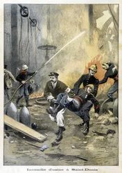 Pompiers intervenant lors d