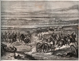Première coalition: Bataille de La Favorite (Italie), janvier 1797, entre les troupes françaises de Napoléon et l