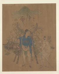 Vendeur de fleurs (feuille d