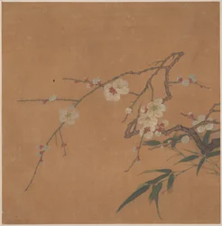 Prunier à fleurs et bambou
