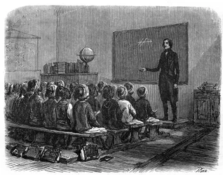 École française en Algérie en 1840.