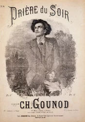 Frontispice de la Prière du soir, par Charles Gounod