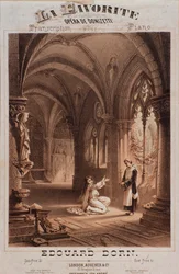 Frontispice de La favorite, opéra de Gaetano Donizetti
