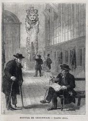 HÔPITAL DE GREENWICH : La figure de proue du navire de guerre 