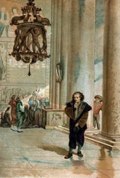 Galileo Galilei dit Galilée (1564-1642) observant l