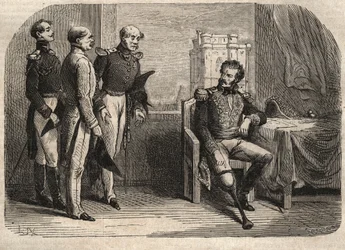 Le général Daumesnil refusant de rendre le château de Vincennes, France