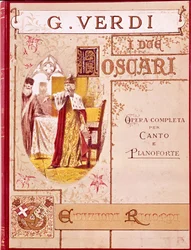 Giuseppe Verdi : couverture de la partition pour piano de l