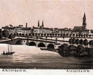 Hambourg, Allemagne : vue de l