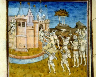 Henri 1er (1008 - 1060) combattant l