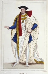 Henri II, roi de France (1519 - 1559) gravure de 1830