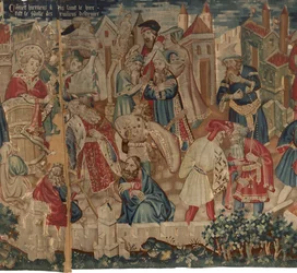 Histoire de Saint Piat et Saint Eleuthère, Scène 4 : Hirineus détruit l