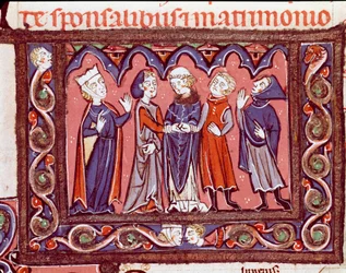 Histoire du droit canonique : cérémonie de mariage