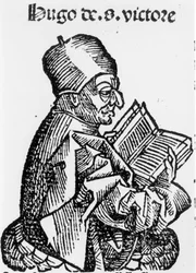 Hugues de Saint-Victor, xylographie par Hartmann Schedel "Chroniques de Nuremberg" 1493