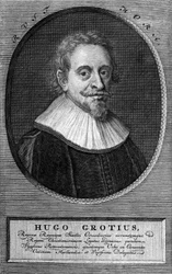Hugo Grotius (1583-1645) (Huig de Groot), avocat et diplomate néerlandais.