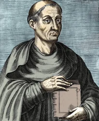 Hugues de Saint Victor. Théologien et philosophe français. 12ème siècle. Gravure du 17ème siècle.