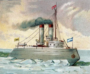 Brise-glace - Navire brise-glace (Ice Breeze) fin 19ème siècle