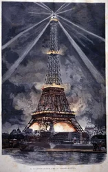 Illumination de la Tour Eiffel pendant l