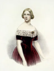 Jenny Lind (1820-1887), chanteuse suédoise en 1847