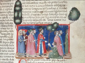 Jules César (101-44 av. J.-C.) apprenant la conjuration de Catilina en 63 av. J.-C.